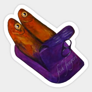 Fish finger Sticker